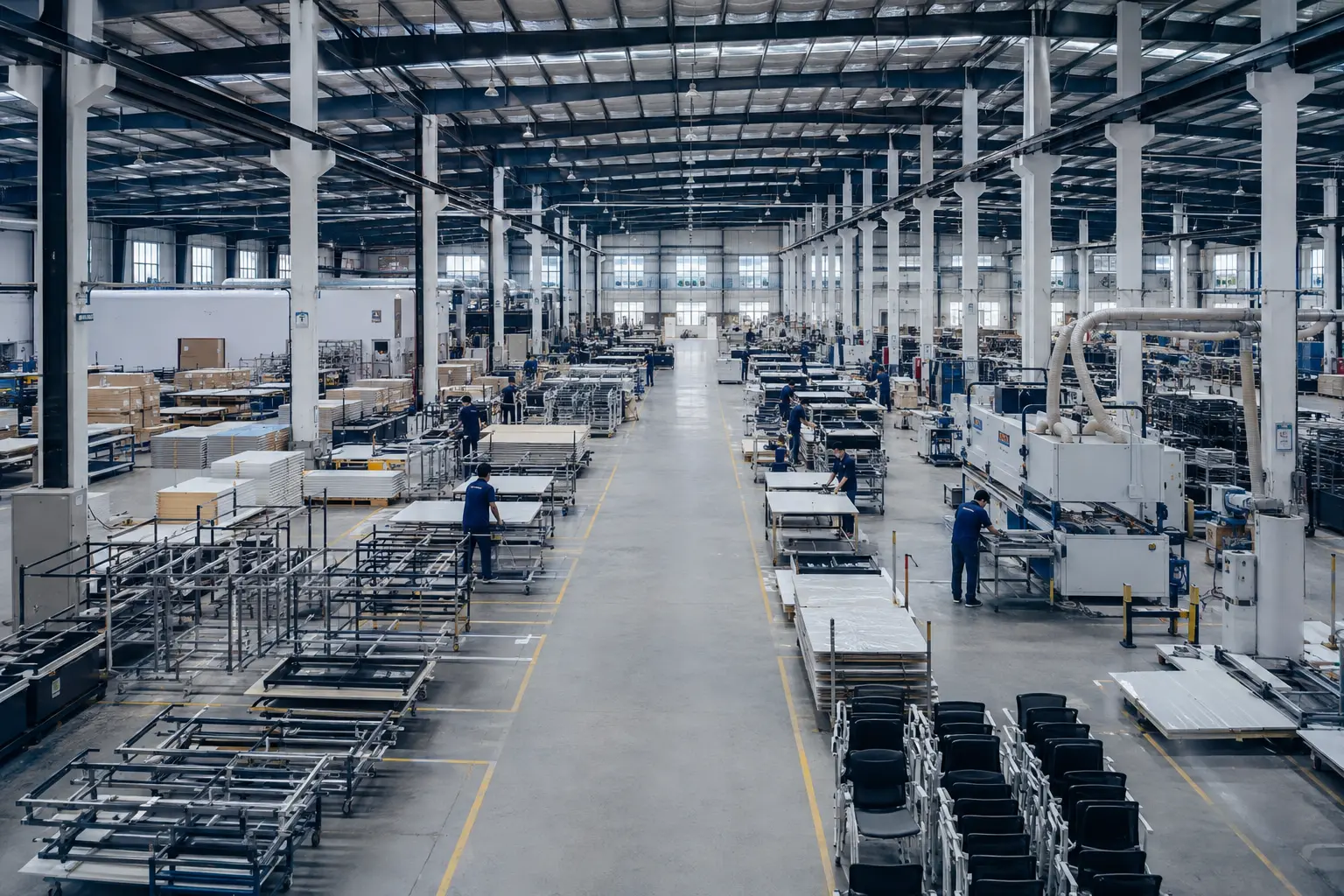 AI visualization of ZOAMOON factory overview